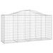 Coșuri gabion arcuite 18 buc, 200x50x100/120cm, fier galvanizat - WALTI WALTI