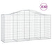 Coșuri gabion arcuite 30 buc, 200x50x100/120cm, fier galvanizat - WALTI WALTI