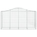 Coșuri gabion arcuite 30 buc, 200x50x100/120cm, fier galvanizat - WALTI WALTI