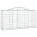 Coșuri gabion arcuite 40 buc, 200x50x100/120cm, fier galvanizat - WALTI WALTI
