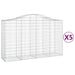 Coșuri gabion arcuite 5 buc, 200x50x120/140 cm, fier galvanizat - WALTI WALTI