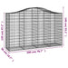 Coșuri gabion arcuite 5 buc, 200x50x120/140 cm, fier galvanizat - WALTI WALTI