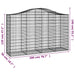 Coșuri gabion arcuite 7 buc, 200x50x120/140 cm, fier galvanizat - WALTI WALTI