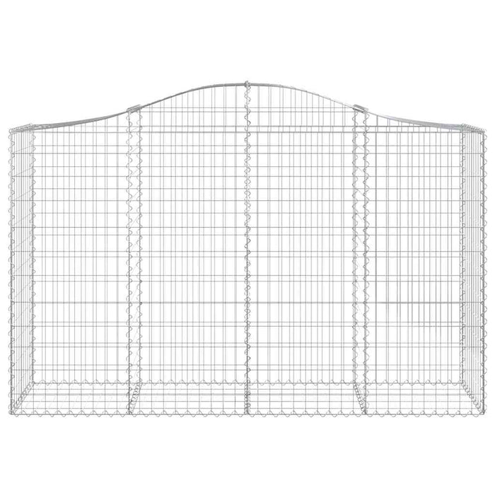 Coșuri gabion arcuite 10 buc, 200x50x120/140 cm,fier galvanizat - WALTI WALTI