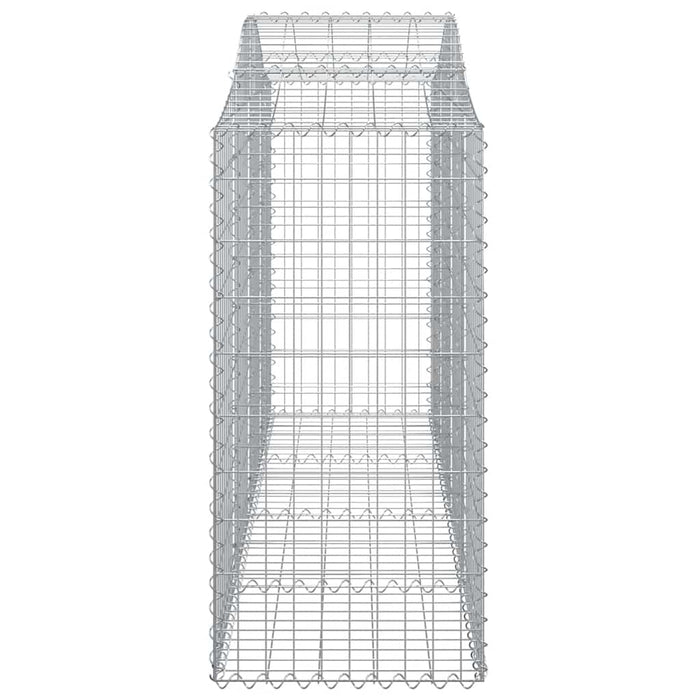 Coșuri gabion arcuite 10 buc, 200x50x120/140 cm,fier galvanizat - WALTI WALTI