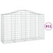 Coșuri gabion arcuite 11 buc, 200x50x120/140 cm,fier galvanizat - WALTI WALTI