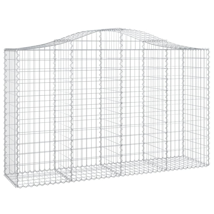 Coșuri gabion arcuite 12 buc, 200x50x120/140cm, fier galvanizat - WALTI WALTI