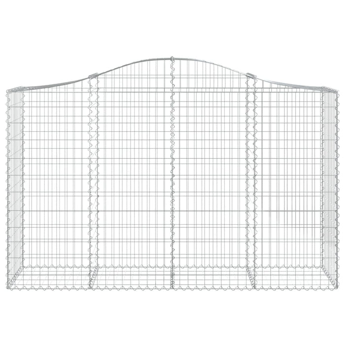 Coșuri gabion arcuite 12 buc, 200x50x120/140cm, fier galvanizat - WALTI WALTI