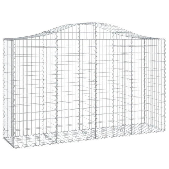 Coșuri gabion arcuite 15 buc, 200x50x120/140 cm,fier galvanizat - WALTI WALTI