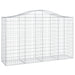 Coșuri gabion arcuite 15 buc, 200x50x120/140 cm,fier galvanizat - WALTI WALTI