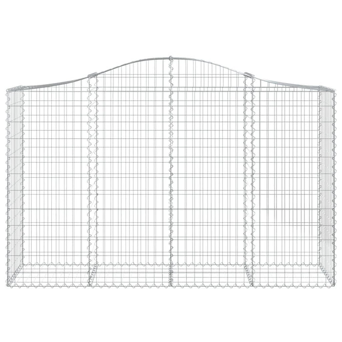 Coșuri gabion arcuite 15 buc, 200x50x120/140 cm,fier galvanizat - WALTI WALTI