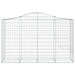 Coșuri gabion arcuite 15 buc, 200x50x120/140 cm,fier galvanizat - WALTI WALTI