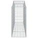 Coșuri gabion arcuite 15 buc, 200x50x120/140 cm,fier galvanizat - WALTI WALTI