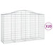 Coșuri gabion arcuite 20 buc, 200x50x120/140cm, fier galvanizat - WALTI WALTI