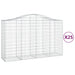 Coșuri gabion arcuite 25 buc, 200x50x120/140cm, fier galvanizat - WALTI WALTI