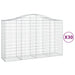 Coșuri gabion arcuite 30 buc, 200x50x120/140cm, fier galvanizat - WALTI WALTI
