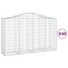 Coșuri gabion arcuite 40 buc, 200x50x120/140cm, fier galvanizat - WALTI WALTI