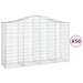 Coșuri gabion arcuite 50 buc, 200x50x120/140cm, fier galvanizat - WALTI WALTI