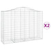 Coșuri gabion arcuite 2 buc, 200x50x140/160 cm, fier galvanizat - WALTI WALTI