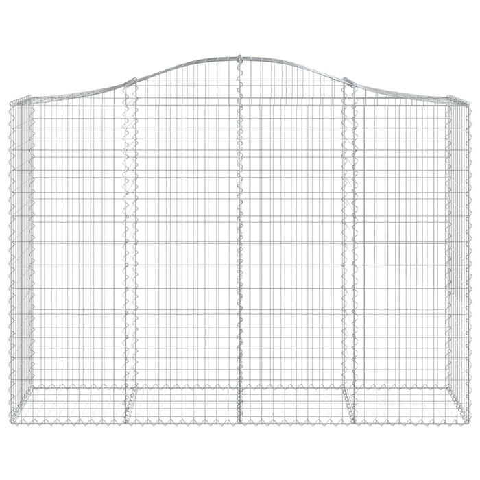 Coșuri gabion arcuite 4 buc, 200x50x140/160 cm, fier galvanizat - WALTI WALTI