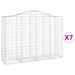 Coșuri gabion arcuite 7 buc, 200x50x140/160 cm, fier galvanizat - WALTI WALTI