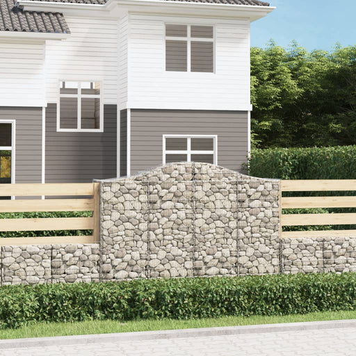 Coșuri gabion arcuite 9 buc, 200x50x140/160 cm, fier galvanizat - WALTI WALTI