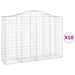 Coșuri gabion arcuite 10 buc, 200x50x140/160cm, fier galvanizat - WALTI WALTI
