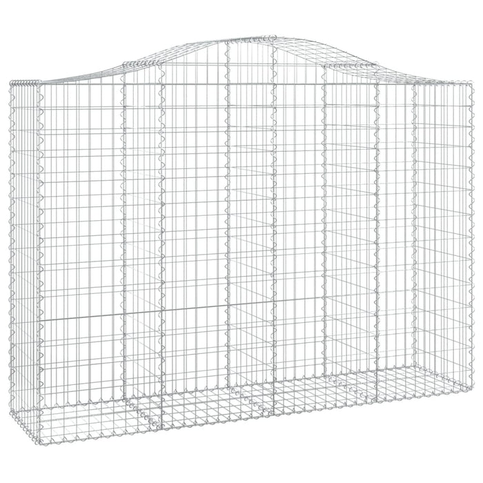 Coșuri gabion arcuite 11 buc, 200x50x140/160cm, fier galvanizat - WALTI WALTI