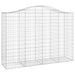 Coșuri gabion arcuite 12 buc, 200x50x140/160cm, fier galvanizat - WALTI WALTI
