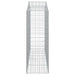 Coșuri gabion arcuite 12 buc, 200x50x140/160cm, fier galvanizat - WALTI WALTI