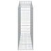 Coșuri gabion arcuite 14 buc, 200x50x140/160cm, fier galvanizat - WALTI WALTI