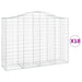 Coșuri gabion arcuite 18 buc, 200x50x140/160cm, fier galvanizat - WALTI WALTI