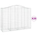 Coșuri gabion arcuite 20 buc, 200x50x140/160cm, fier galvanizat - WALTI WALTI
