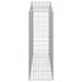 Coșuri gabion arcuite 20 buc, 200x50x140/160cm, fier galvanizat - WALTI WALTI