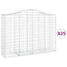 Coșuri gabion arcuite 25 buc, 200x50x140/160cm, fier galvanizat - WALTI WALTI