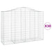 Coșuri gabion arcuite 30 buc, 200x50x140/160cm, fier galvanizat - WALTI WALTI