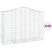 Coșuri gabion arcuite 40 buc, 200x50x140/160cm, fier galvanizat - WALTI WALTI