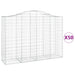 Coșuri gabion arcuite 50 buc, 200x50x140/160cm, fier galvanizat - WALTI WALTI