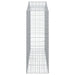 Coșuri gabion arcuite 50 buc, 200x50x140/160cm, fier galvanizat - WALTI WALTI