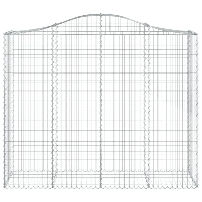Coșuri gabion arcuite 2 buc, 200x50x160/180 cm, fier galvanizat - WALTI WALTI
