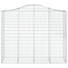 Coșuri gabion arcuite 2 buc, 200x50x160/180 cm, fier galvanizat - WALTI WALTI
