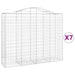 Coșuri gabion arcuite 7 buc, 200x50x160/180 cm, fier galvanizat - WALTI WALTI