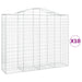 Coșuri gabion arcuite 10 buc, 200x50x160/180cm, fier galvanizat - WALTI WALTI