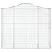 Coș gabion arcuit, 11 buc, 200x50x160/180 cm, fier galvanizat - WALTI WALTI