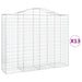Coș gabion arcuit, 13 buc, 200x50x160/180 cm, fier galvanizat - WALTI WALTI