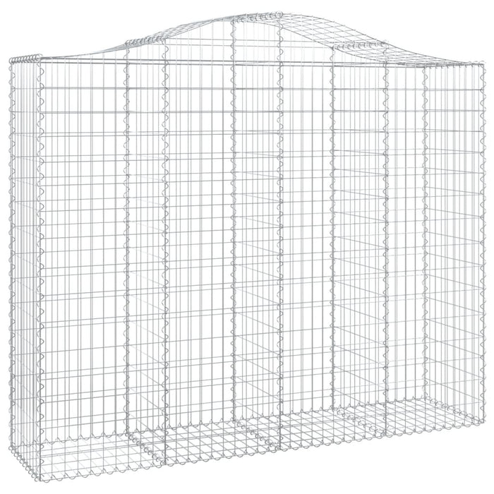 Coș gabion arcuit, 13 buc, 200x50x160/180 cm, fier galvanizat - WALTI WALTI