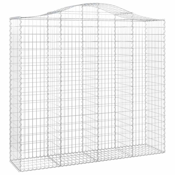 Coșuri gabion arcuite 2 buc, 200x50x180/200 cm, fier galvanizat - WALTI WALTI