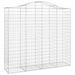 Coșuri gabion arcuite 2 buc, 200x50x180/200 cm, fier galvanizat - WALTI WALTI