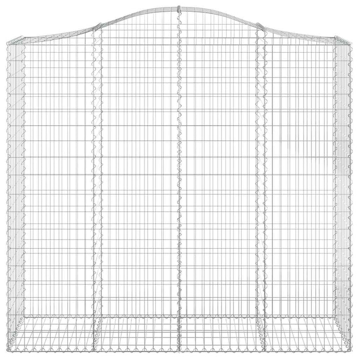 Coșuri gabion arcuite 2 buc, 200x50x180/200 cm, fier galvanizat - WALTI WALTI