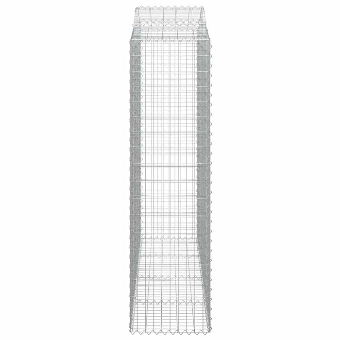 Coșuri gabion arcuite 2 buc, 200x50x180/200 cm, fier galvanizat - WALTI WALTI